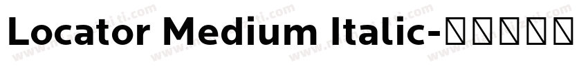 Locator Medium Italic字体转换